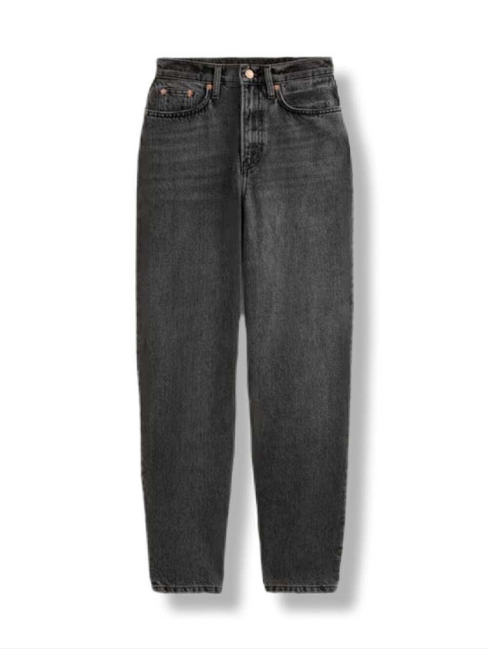 Boden Women's Gray High Rise 90's Tapered Denim Jeans